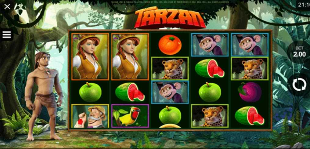 tarzan slot machine screenshot