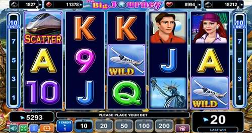 The Big Journey slot machine screenshot