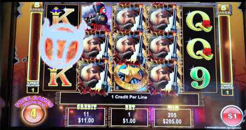 The Enforcer slot machine scatter