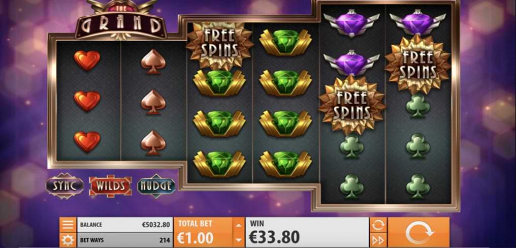 The Grand slot machine free spins