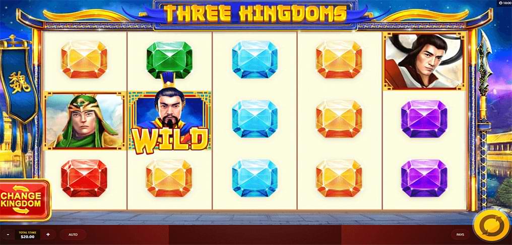Three Kingdoms slot machine screenshot