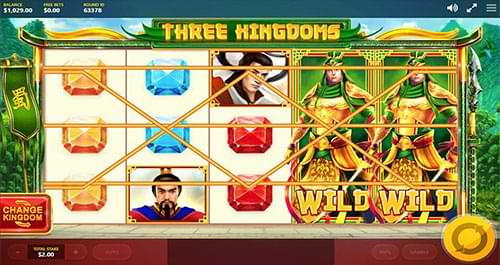 Three Kingdoms slot machine wild