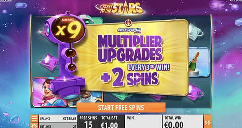Ticket to the Stars slot machine free spins