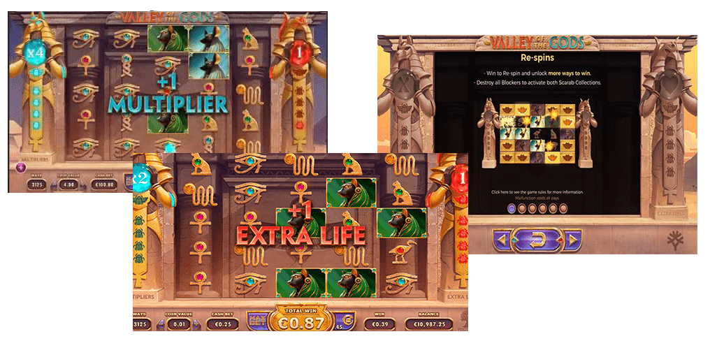 Valley of the Gods slot machine bonus