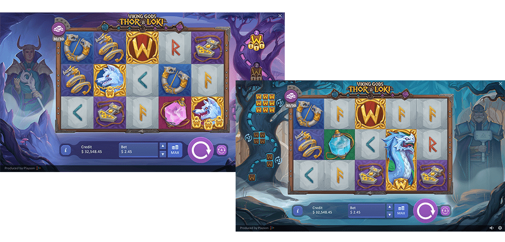 Viking Gods: Thor and Loki slot machine wild