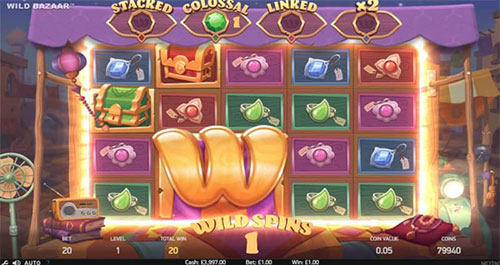 Wild Bazaar slot machine wild spins