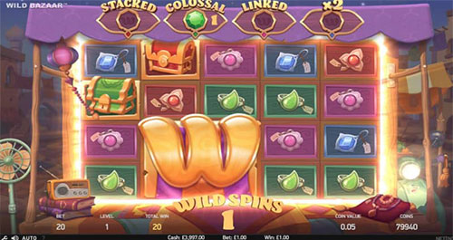 Wild Bazaar slot machine wild spins