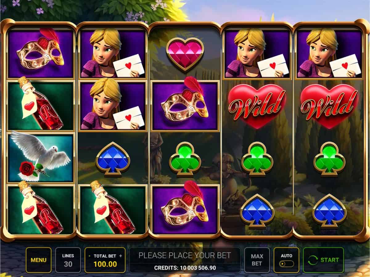 Romeo And Juliet Sealed With A Kiss Slot Machine