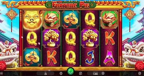 The fortune pig slot machine screenshot