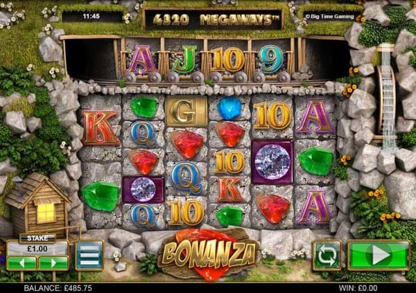 Bonanza slot screenshot by Big Time Gaming