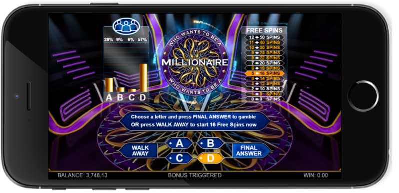 Who Wants To Be A Millionaire mobile slot
